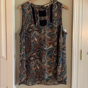 Paisley Sleeveless Blouse